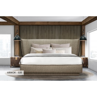 Oslo King Bed (Armor 020)